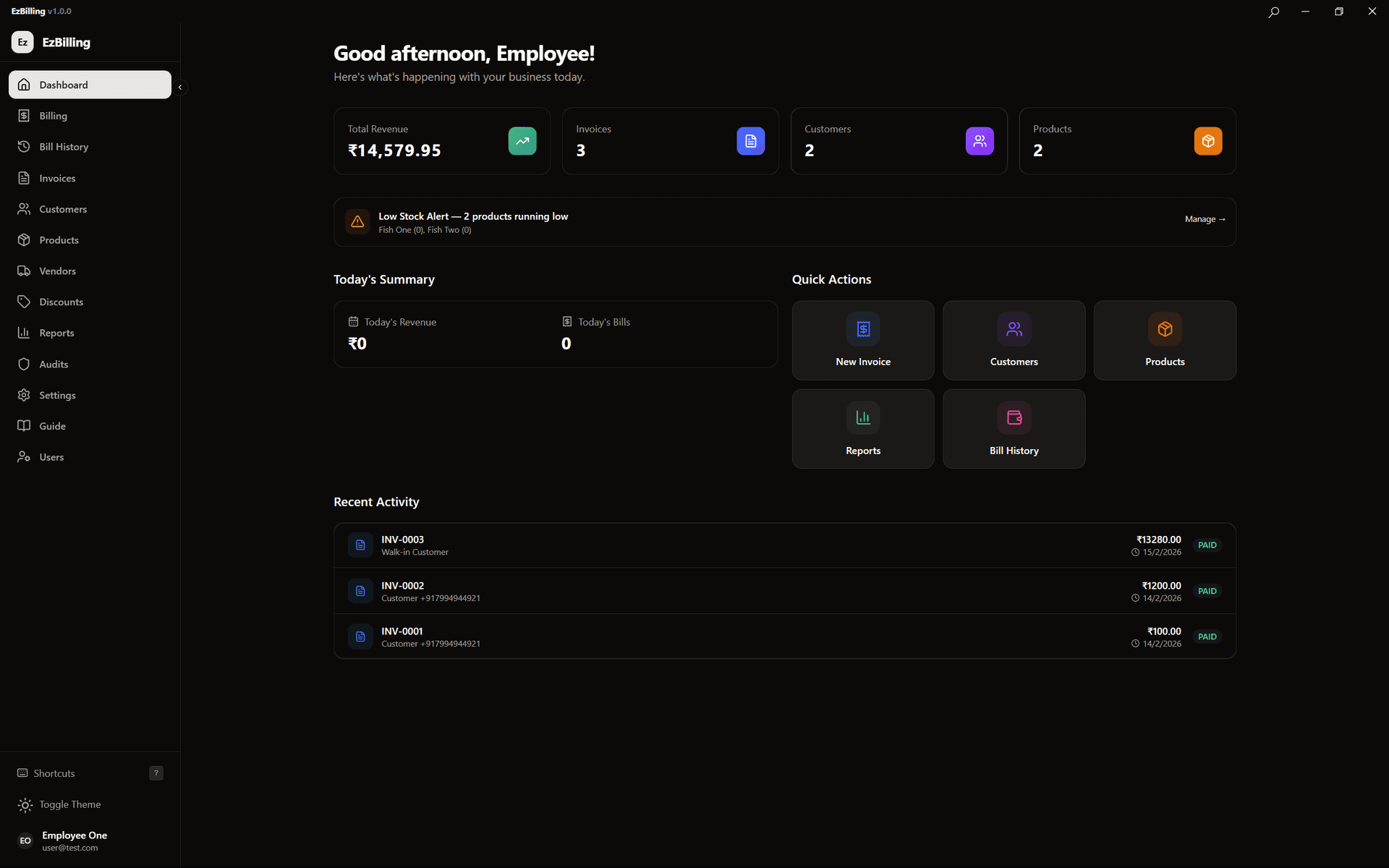 Comprehensive Dashboard